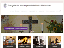 Tablet Screenshot of evkirche-marienborn.de